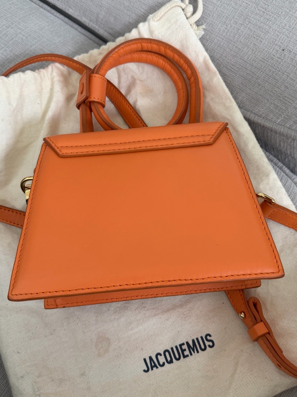 Jacquemus le chiquito noeud Orange bag - Picture 4 of 7